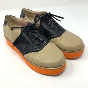 Anthropologie Faryl Farylrobin platform saddle